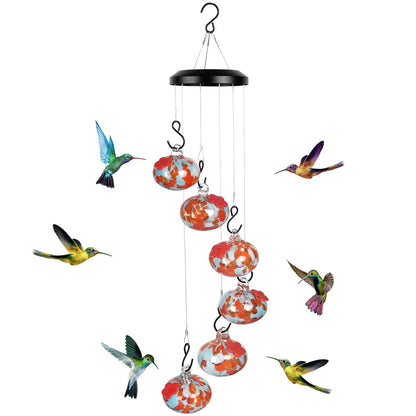 🔥2025 Mother's Day Gift🎁🎉CHARMING WIND CHIMES HUMMINGBIRD FEEDERS