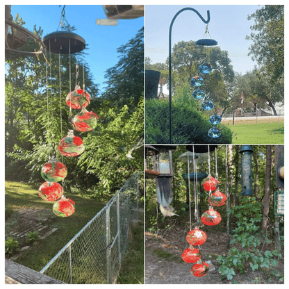 🔥2025 Mother's Day Gift🎁🎉CHARMING WIND CHIMES HUMMINGBIRD FEEDERS