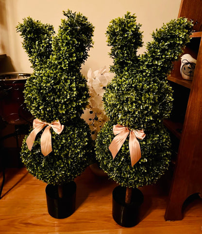 🐇Spring Sales - Outdoor Artificial Turf Bunny-Shaped Topiary Tree(FREE SHIPPING)