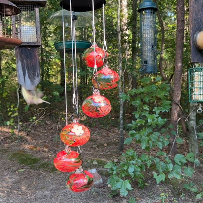 🔥2025 Mother's Day Gift🎁🎉CHARMING WIND CHIMES HUMMINGBIRD FEEDERS