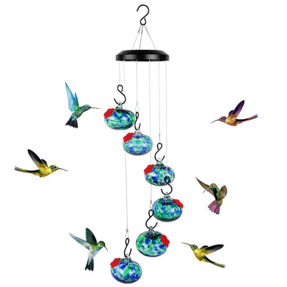 🔥2025 Mother's Day Gift🎁🎉CHARMING WIND CHIMES HUMMINGBIRD FEEDERS